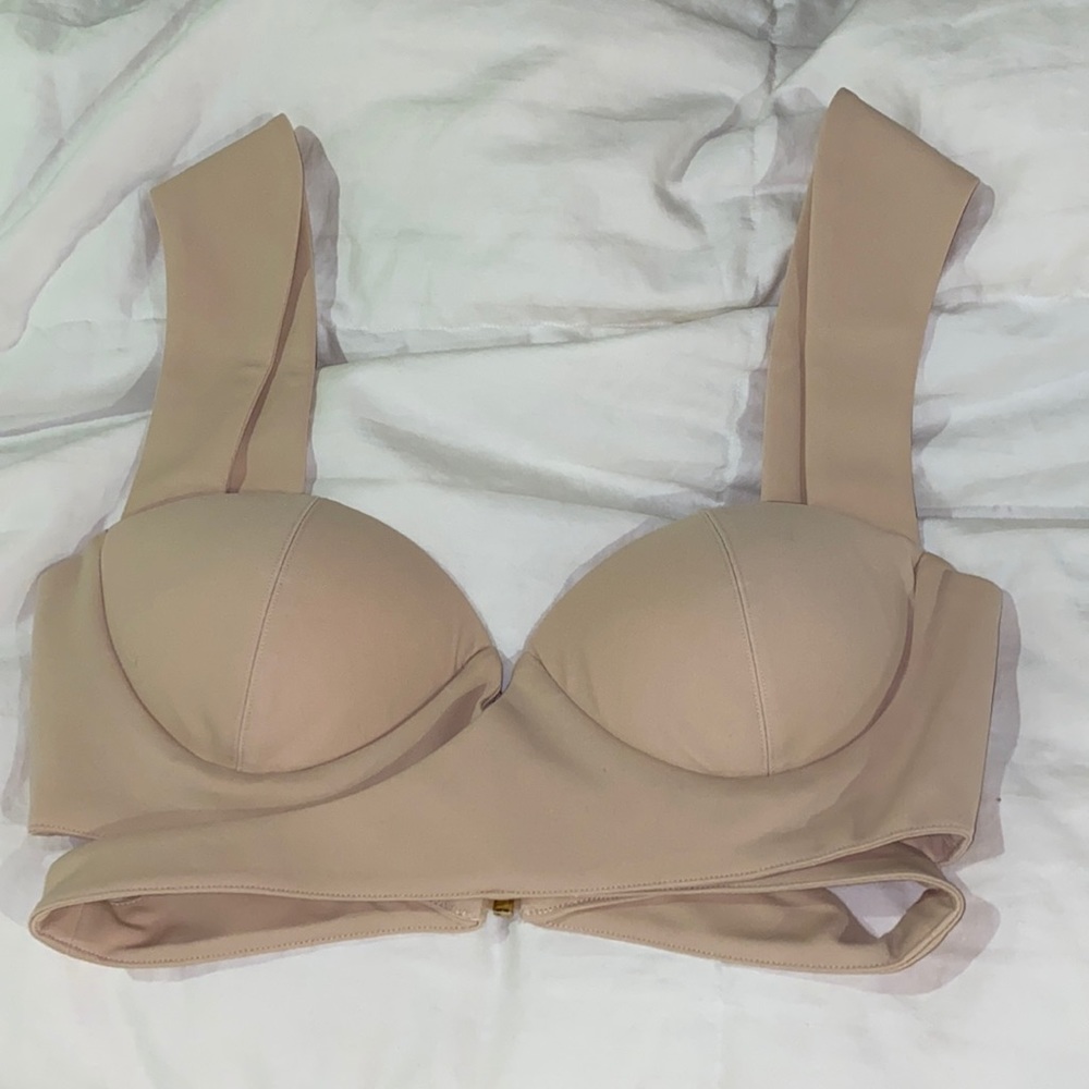 Cream crop top